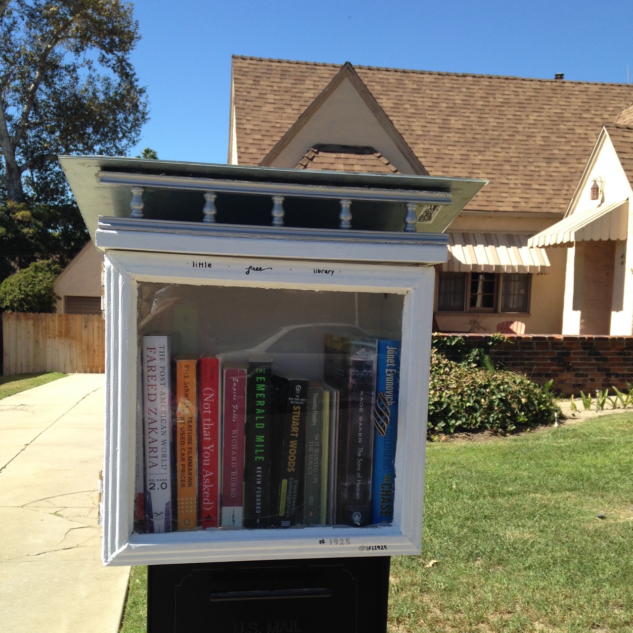 A little free library in front of what used to be Ginny's house in Eagle Rock, CA